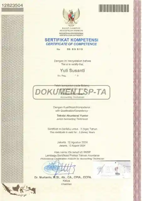 Sertifikasi BNSP