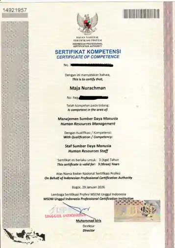 Sertifikasi BNSP