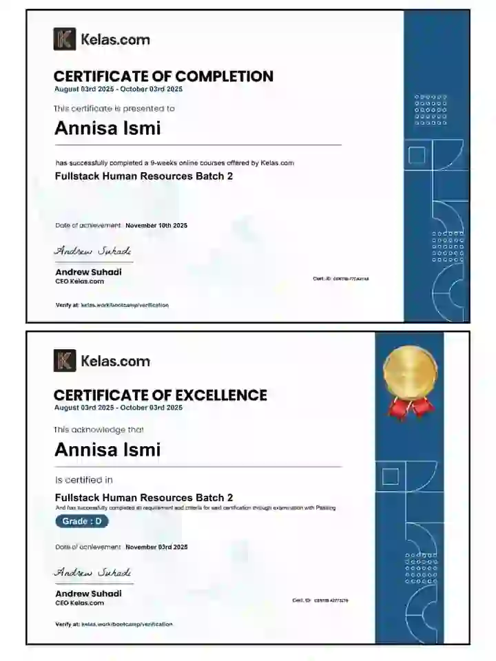 Sertifikat Completion